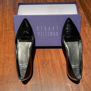 Stuart Weitzman black patent flats